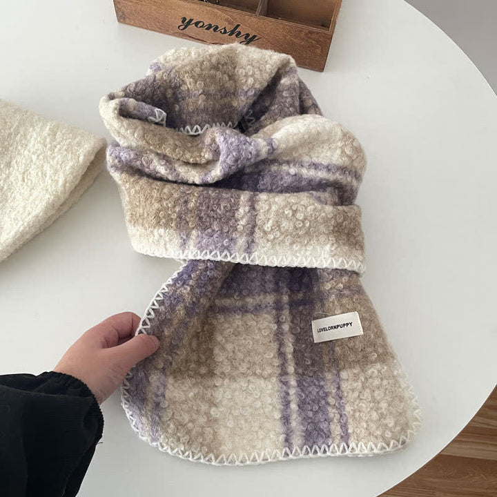 Bufanda de cuadros escoceses ultra a rayas unisex con accesorios de invierno