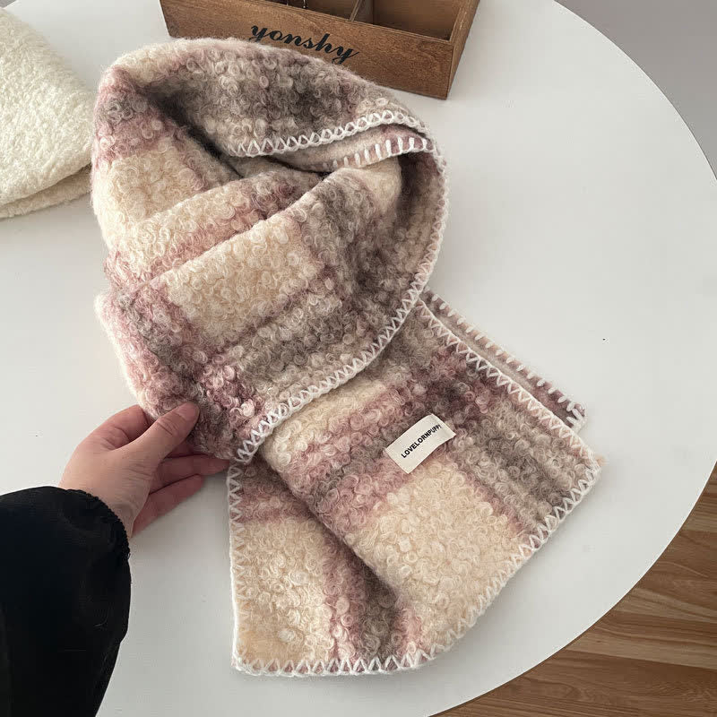 Bufanda de cuadros escoceses ultra a rayas unisex con accesorios de invierno