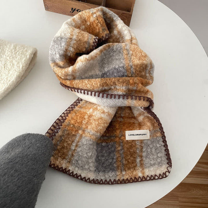 Bufanda de cuadros escoceses ultra a rayas unisex con accesorios de invierno