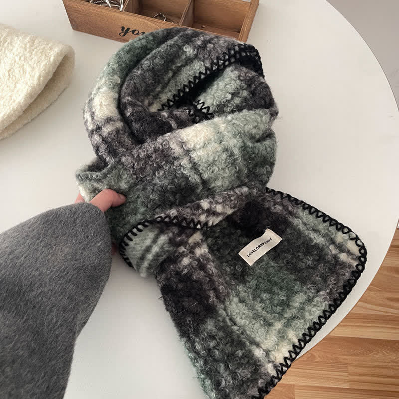 Bufanda de cuadros escoceses ultra a rayas unisex con accesorios de invierno