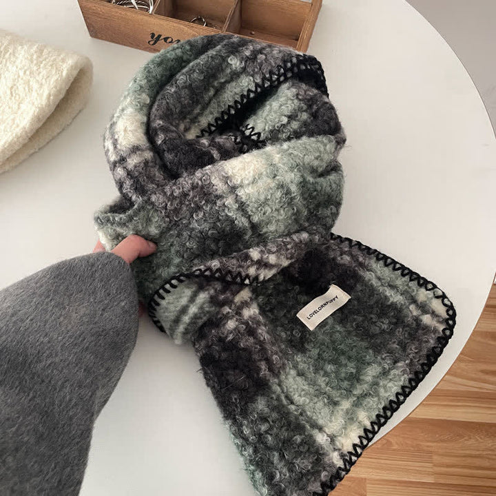 Bufanda de cuadros escoceses ultra a rayas unisex con accesorios de invierno
