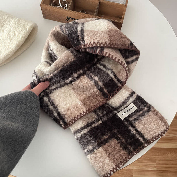 Bufanda de cuadros escoceses ultra a rayas unisex con accesorios de invierno