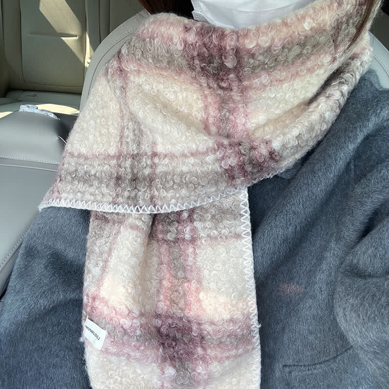 Bufanda de cuadros escoceses ultra a rayas unisex con accesorios de invierno