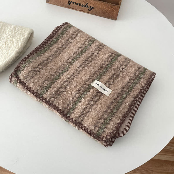 Bufanda de cuadros escoceses ultra a rayas unisex con accesorios de invierno