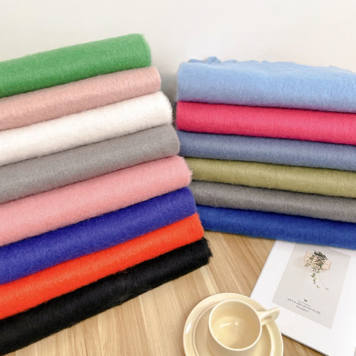 Bufanda unisex gruesa de color sólido de gran tamaño y cálida