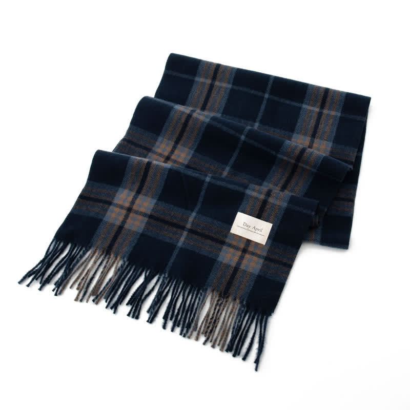 Bufanda unisex atemporal de cuadros escoceses