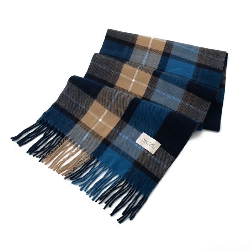 Bufanda unisex atemporal de cuadros escoceses