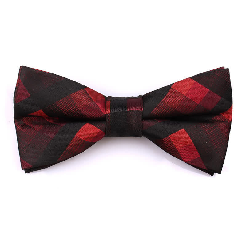 Corbata estrecha informal a cuadros moderna para hombre