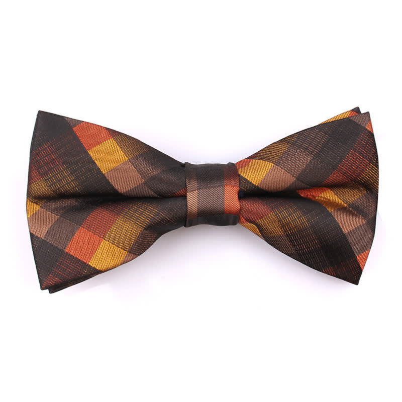 Corbata estrecha informal a cuadros moderna para hombre