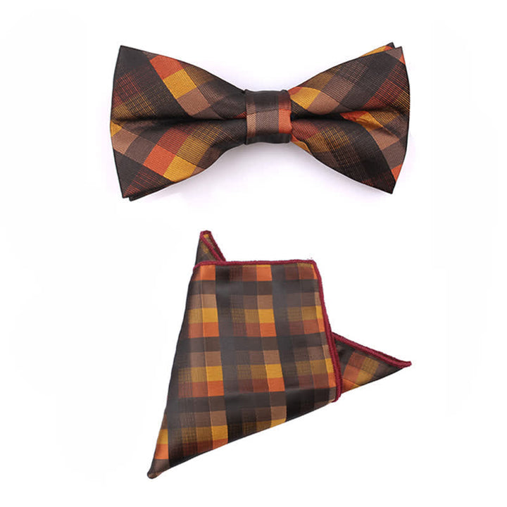 Corbata estrecha informal a cuadros moderna para hombre