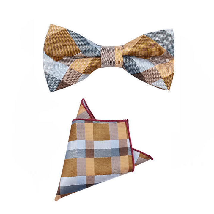 Corbata estrecha informal a cuadros moderna para hombre