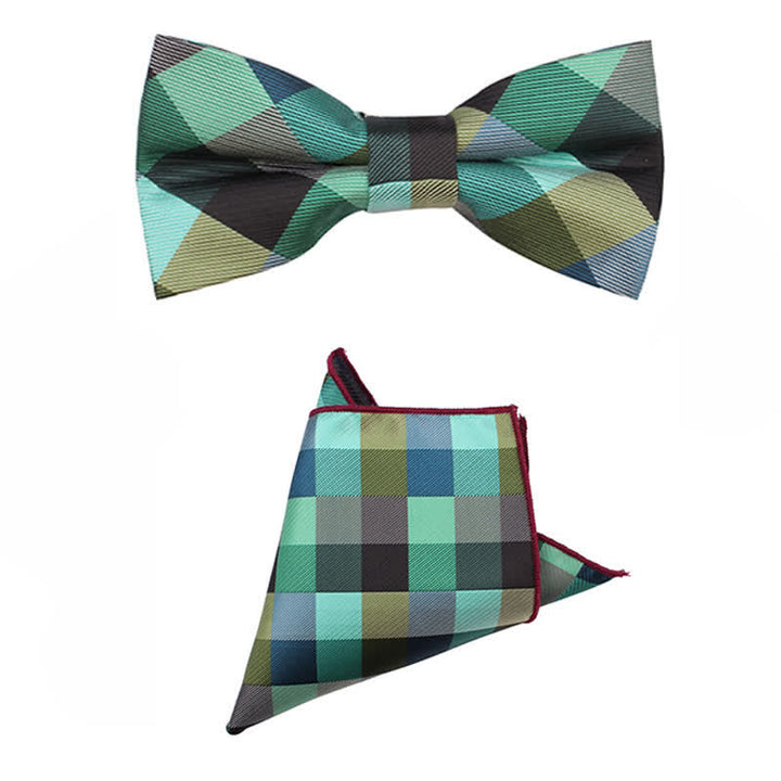 Corbata estrecha informal a cuadros moderna para hombre