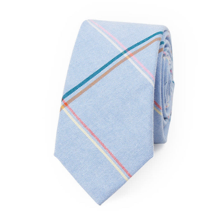 Corbata de lazo con estampado de cuadros a la moda para hombre