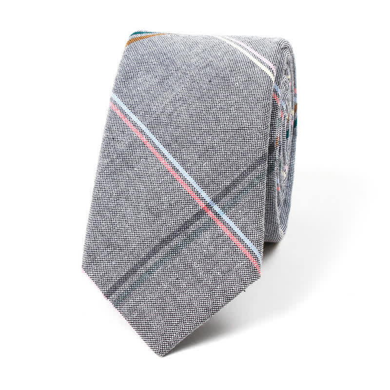 Corbata de lazo con estampado de cuadros a la moda para hombre
