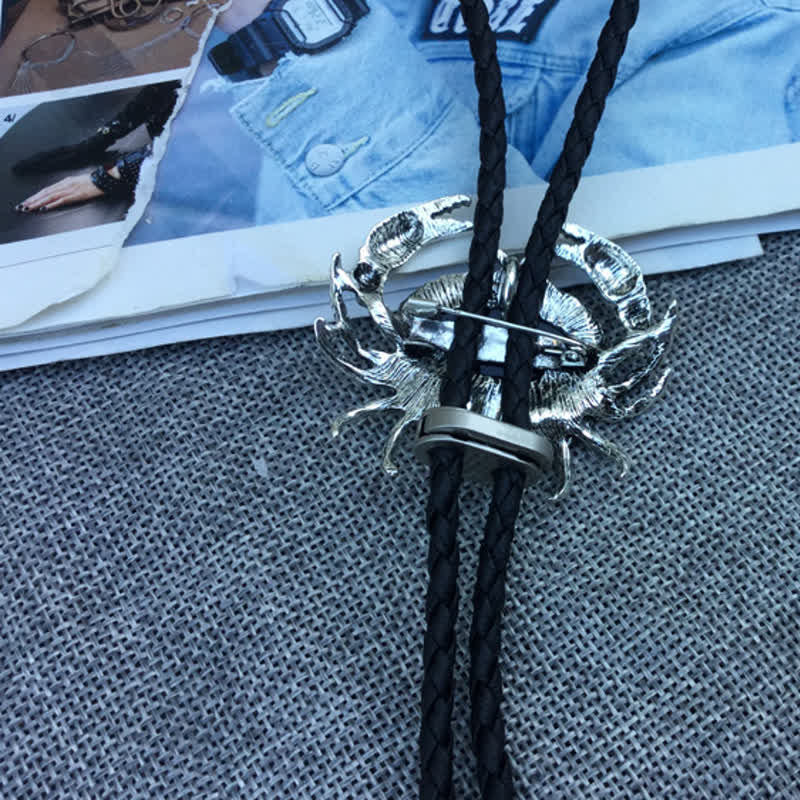 Colgante de concha de abulón de cangrejo extraíble con lazo de bolo