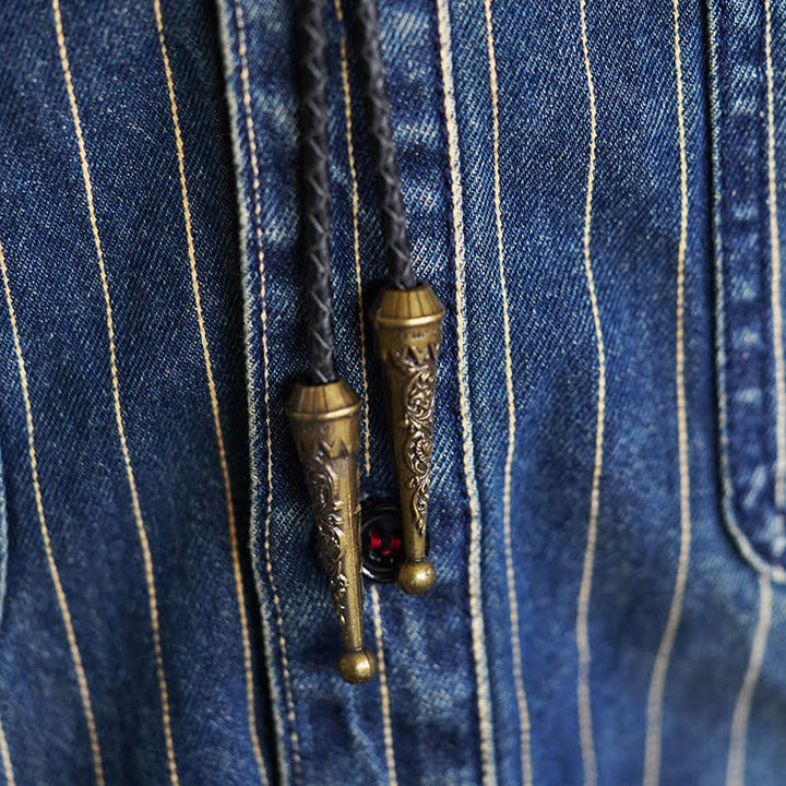 Corbata de bolo con colgante de Texas Lone Star Longhorn