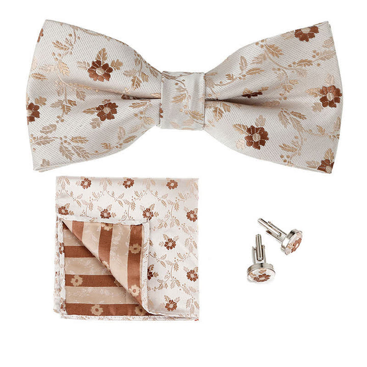 Conjunto de 3 pijamas cuadradas de bolsillo con flores de colores para hombre