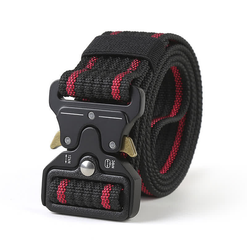 Cinturón táctico resistente con botones de liberación para hombre