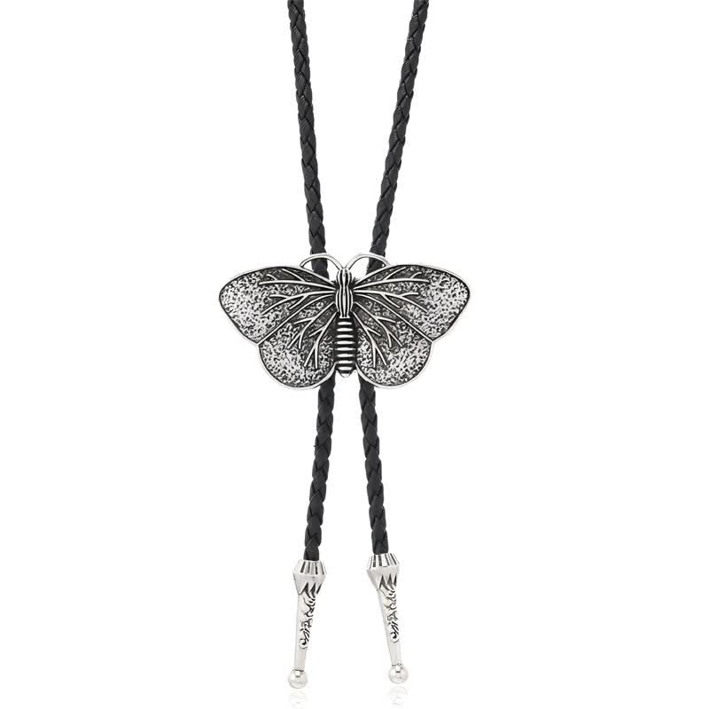 Collar de disfraz de mascarada de mariposa occidental, corbata de bolo