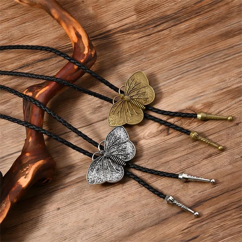 Collar de disfraz de mascarada de mariposa occidental, corbata de bolo