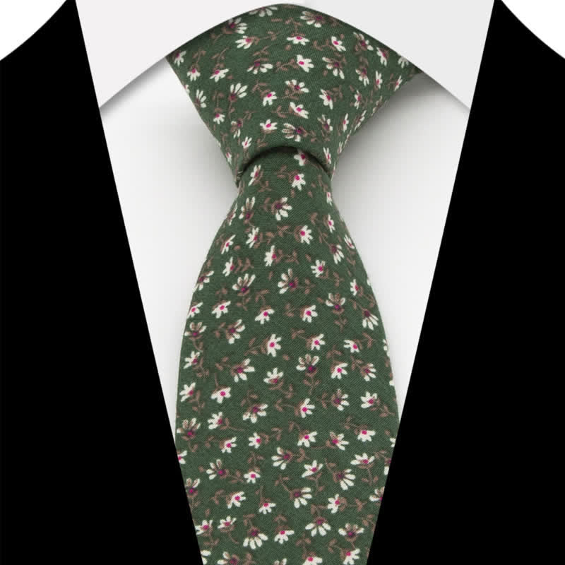 Conjunto de 3 corbatas de lazo de algodón con estampado de cachemira y flores para hombre