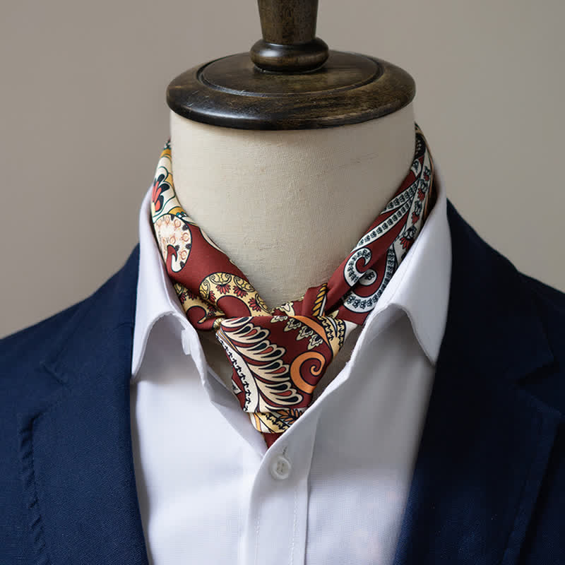 Bufanda cuadrada grande y elegante con estampado clásico de cachemira en estilo británico