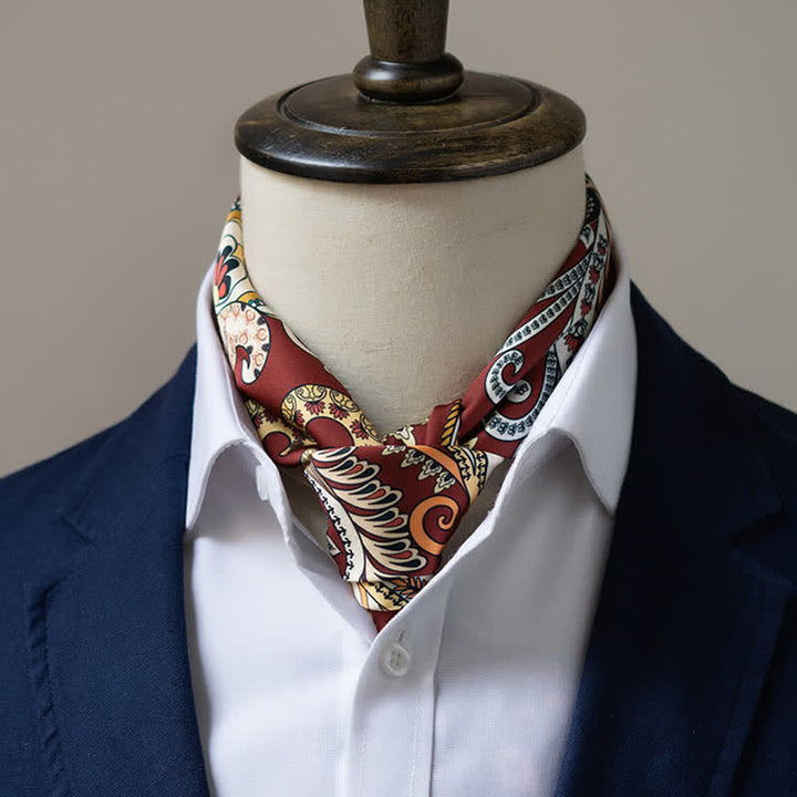 Bufanda cuadrada grande y elegante con estampado clásico de cachemira en estilo británico