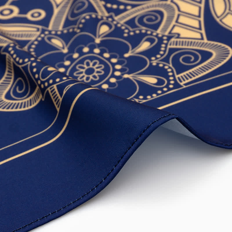 Bufanda cuadrada grande y elegante con estampado clásico de cachemira en estilo británico