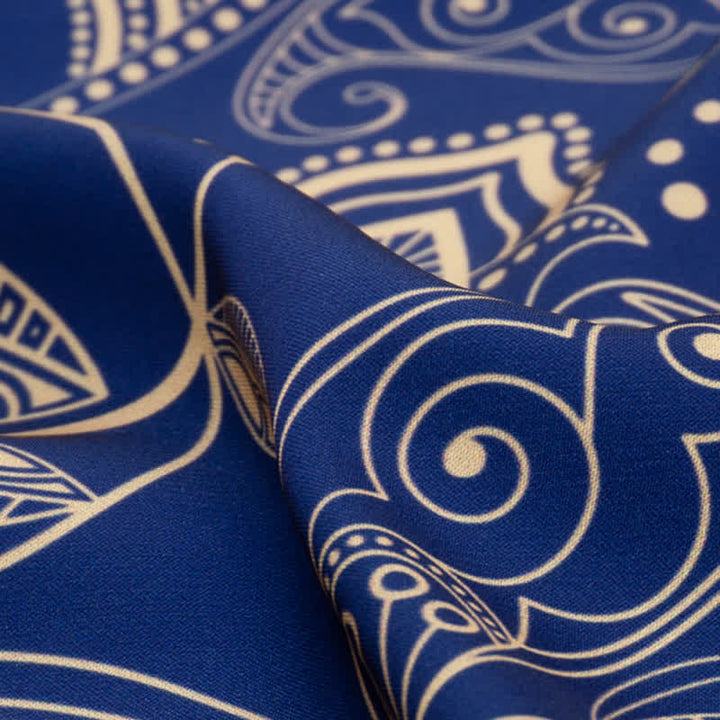 Bufanda cuadrada grande y elegante con estampado clásico de cachemira en estilo británico