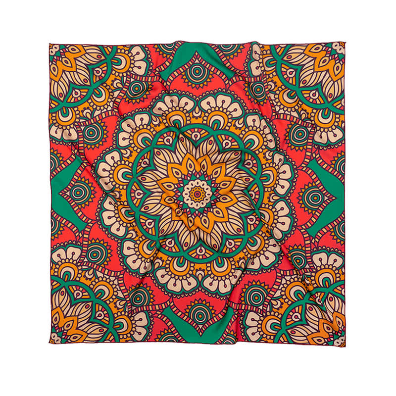 Bufanda cuadrada grande y elegante con estampado clásico de cachemira en estilo británico