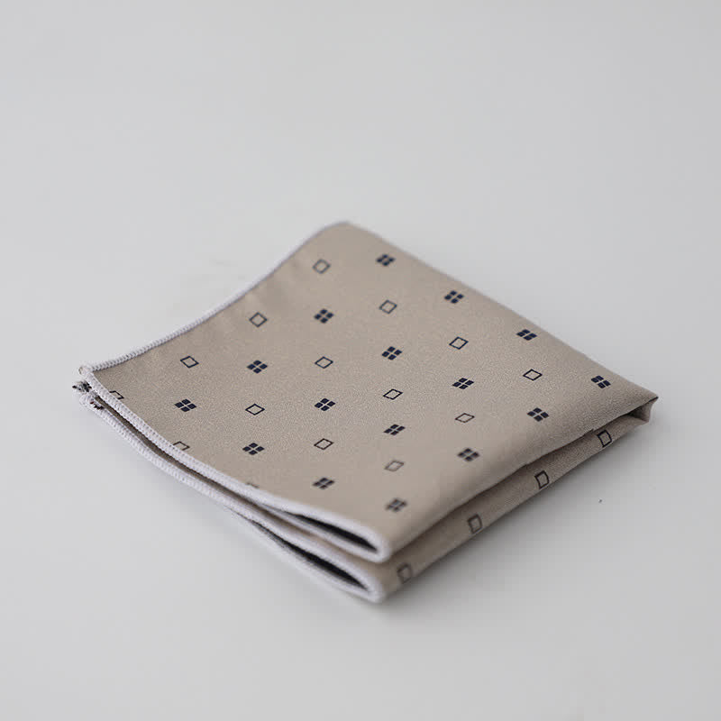 Pañuelo de bolsillo con estampado floral artístico para hombre