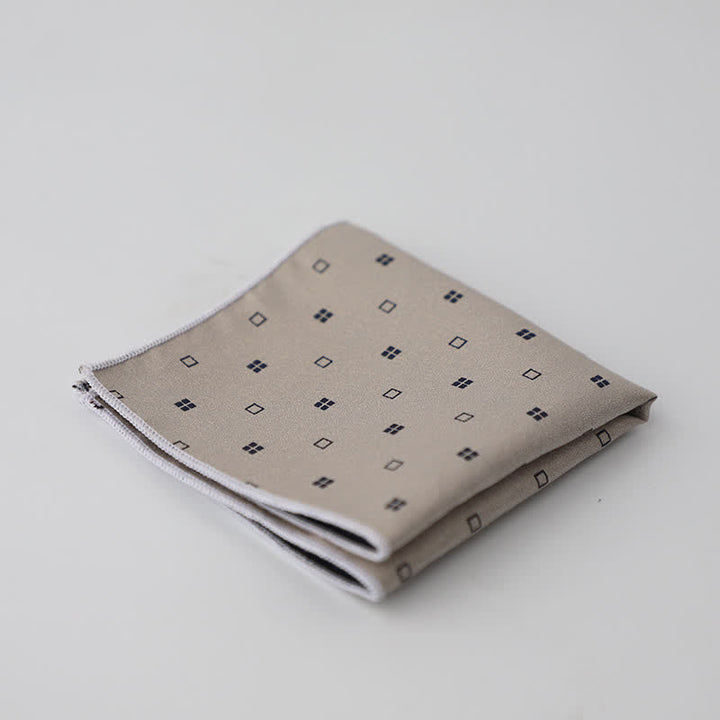 Pañuelo de bolsillo con estampado floral artístico para hombre