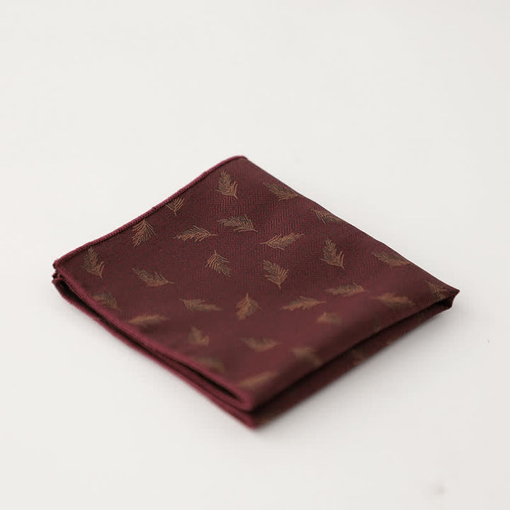 Pañuelo de bolsillo con estampado floral artístico para hombre