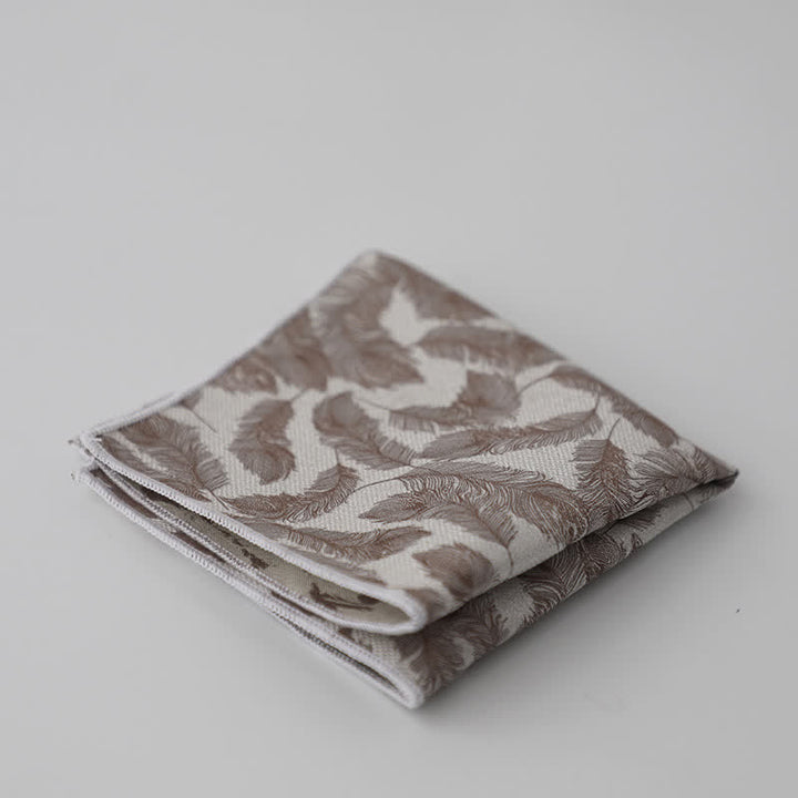 Pañuelo de bolsillo con estampado floral artístico para hombre