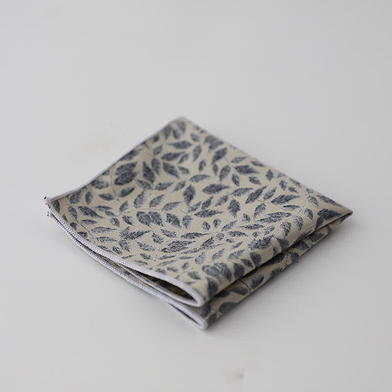 Pañuelo de bolsillo con estampado floral artístico para hombre