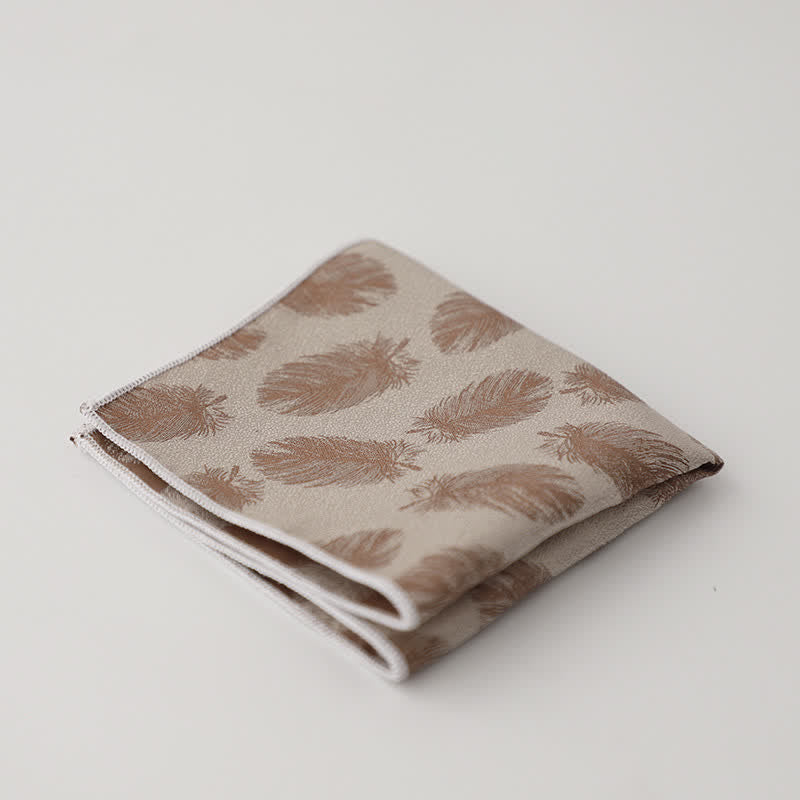 Pañuelo de bolsillo con estampado floral artístico para hombre