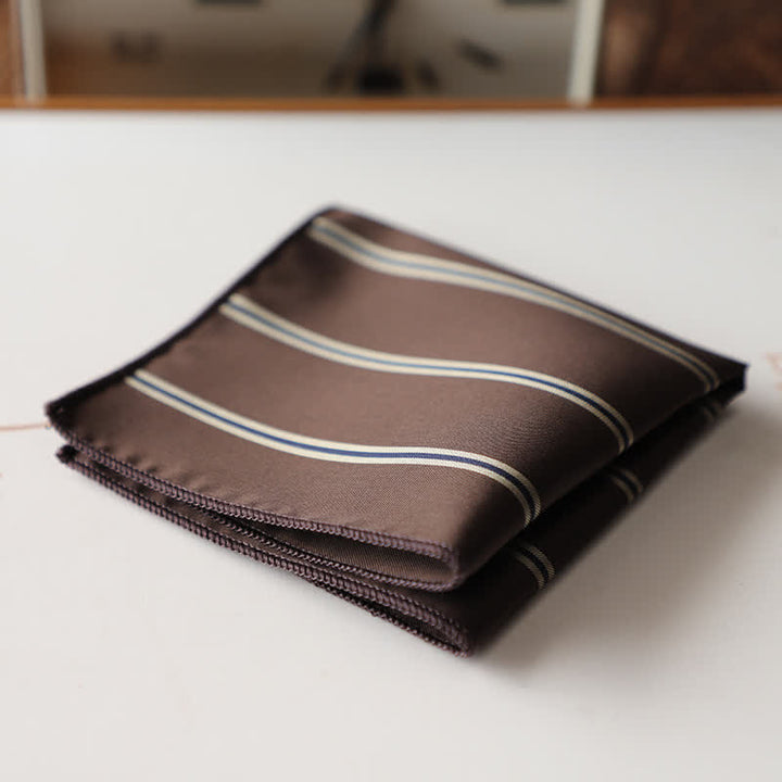 Pañuelo de bolsillo con estampado floral retro elegante para hombre