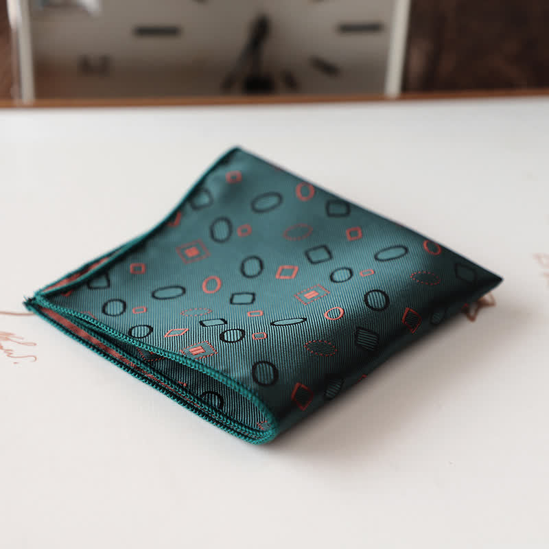 Pañuelo de bolsillo con estampado floral retro elegante para hombre