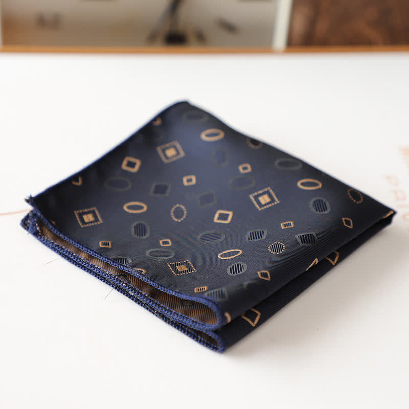 Pañuelo de bolsillo con estampado floral retro elegante para hombre