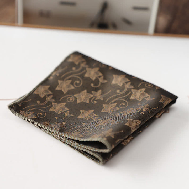 Pañuelo de bolsillo con estampado floral retro elegante para hombre
