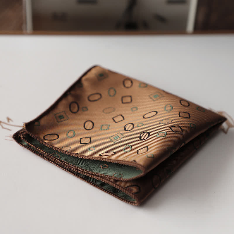 Pañuelo de bolsillo con estampado floral retro elegante para hombre