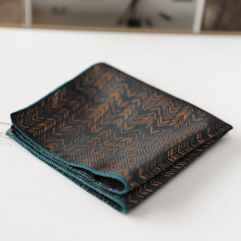 Pañuelo de bolsillo con estampado floral retro elegante para hombre