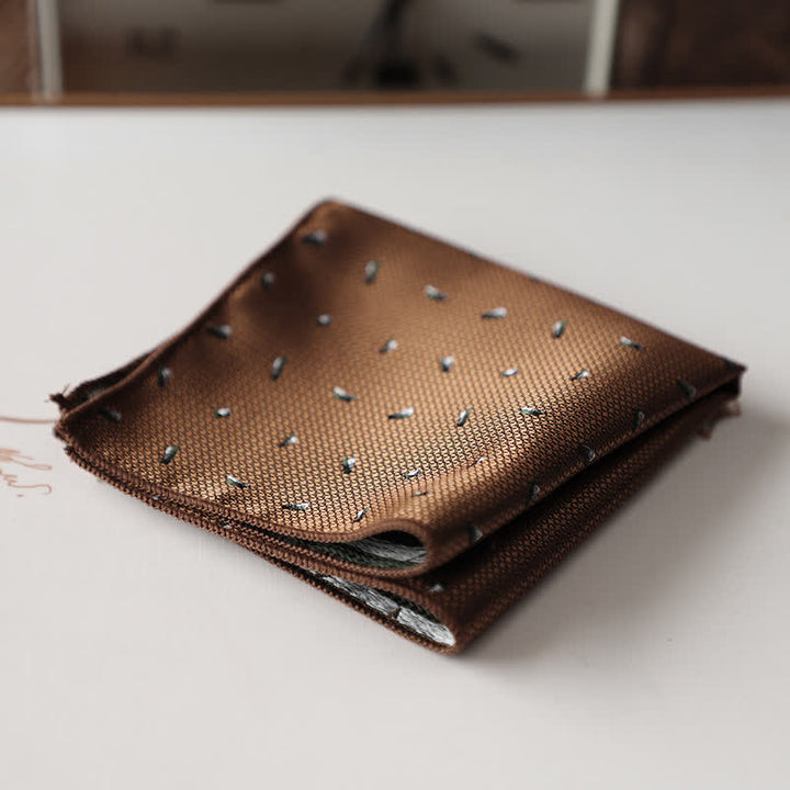 Pañuelo de bolsillo con estampado floral retro elegante para hombre