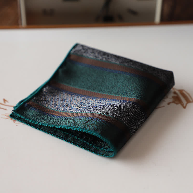 Pañuelo de bolsillo con estampado floral retro elegante para hombre