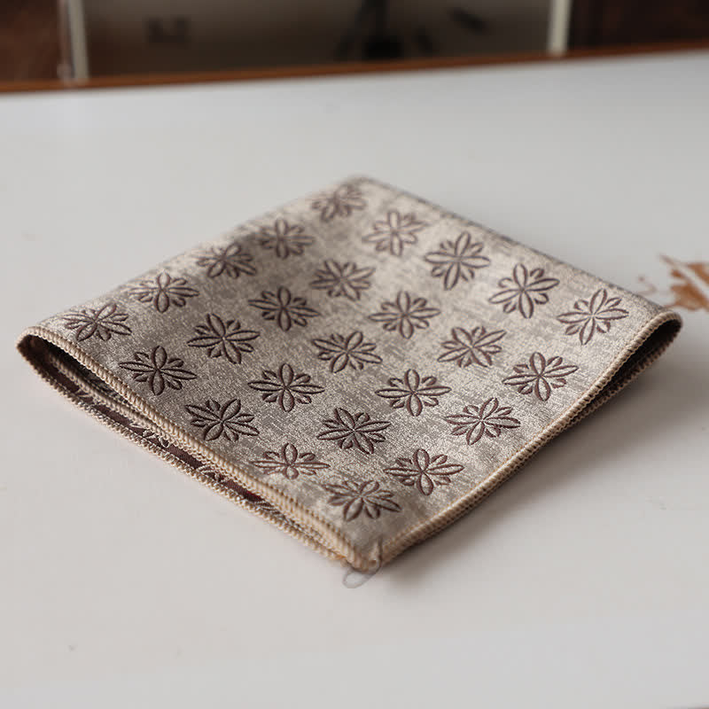 Pañuelo de bolsillo con estampado floral retro elegante para hombre