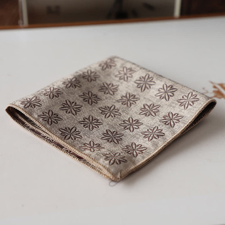 Pañuelo de bolsillo con estampado floral retro elegante para hombre
