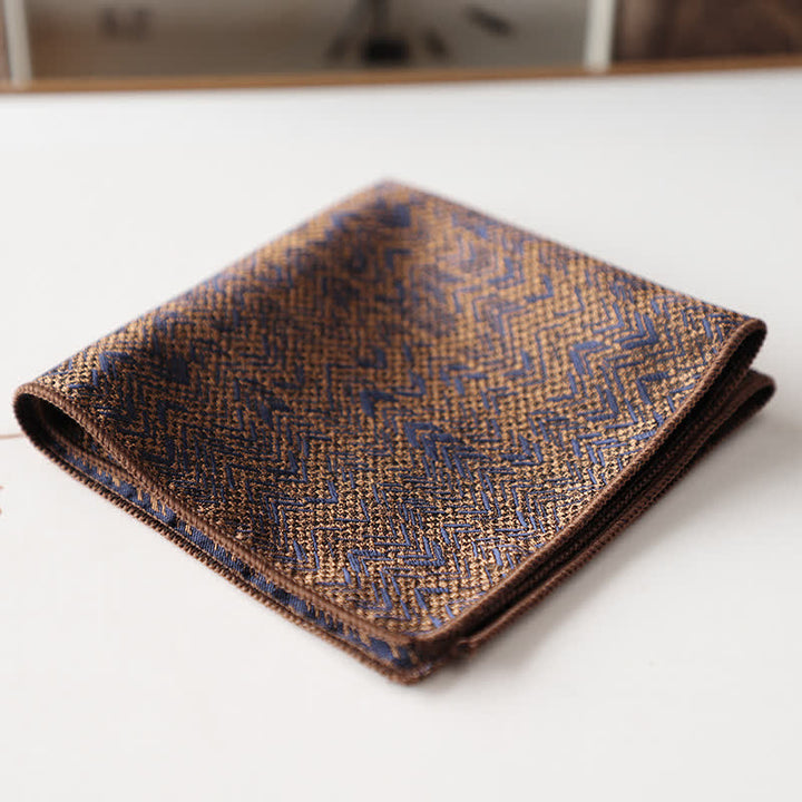 Pañuelo de bolsillo con estampado floral retro elegante para hombre