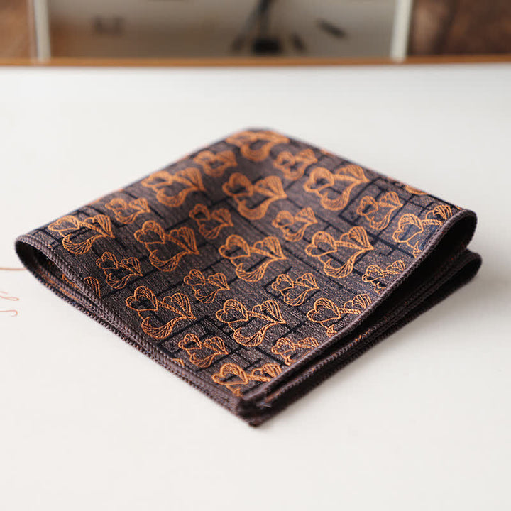 Pañuelo de bolsillo con estampado floral retro elegante para hombre