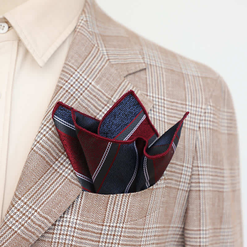 Pañuelo de bolsillo con estampado floral retro elegante para hombre