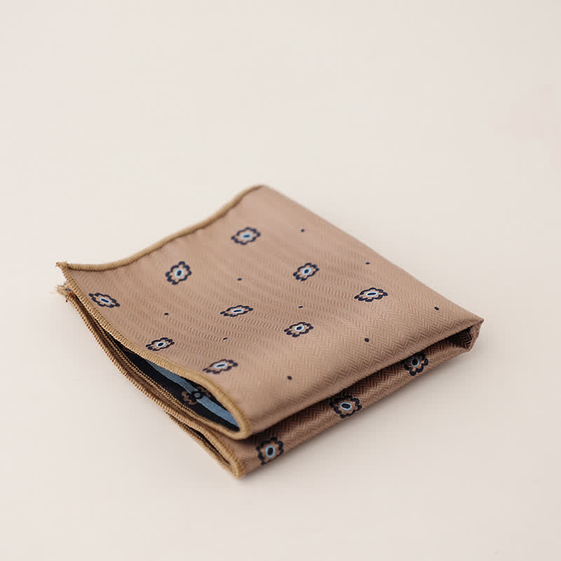 Pañuelo de bolsillo con lunares y rayas para hombre